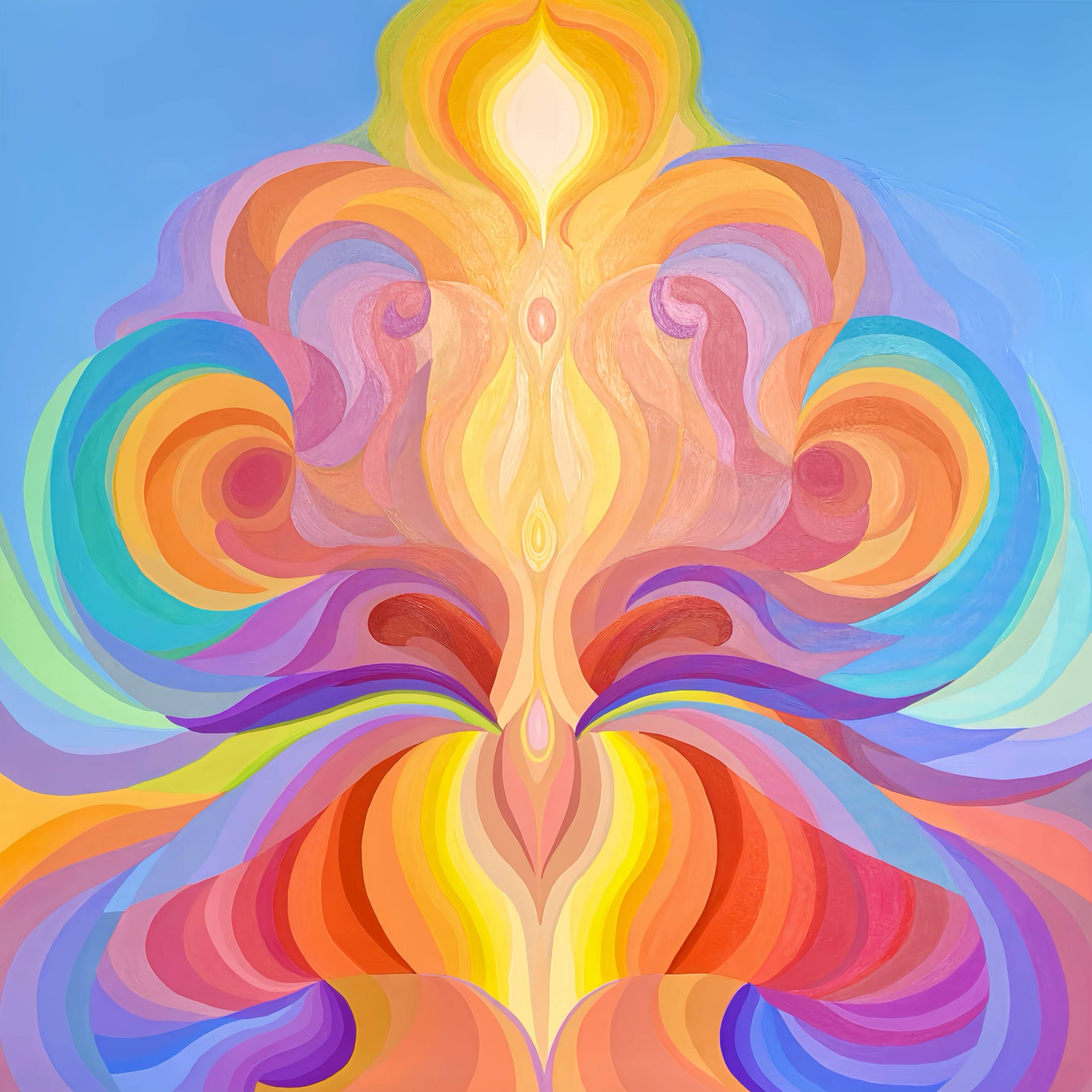 超越具象：新流抽象表现主义中的能量隐喻与意识可视化